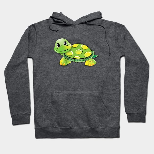 Funny Green Turtle Hoodie by teegear